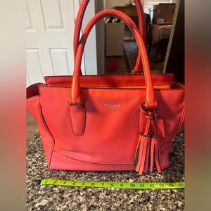 Pink/Orange Coach Purse